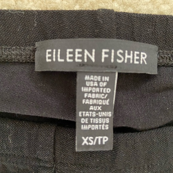 Eileen Fisher Black Leggings style pull up pants size XS - Picture 3 of 3